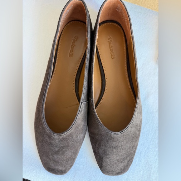 Madewell Ballet Flats in Suede Dark Carob Size 8 With Box - Picture 8 of 8